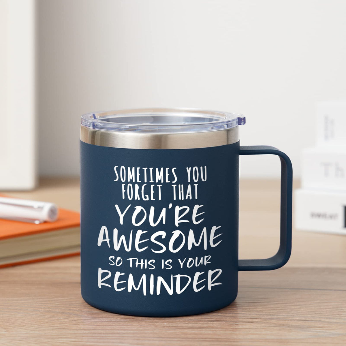 Rust resistant stainless steel coffee mug