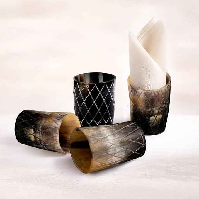 Handicrafts Home Viking Horn Shot Glasses Set of 12, Rustic Viking Drinkware Whiskey Shot Cups, Medieval Decor Gift Set for Groomsmen, Birthday Gifts for Men, Gifts for Dad, Room Decor for Men