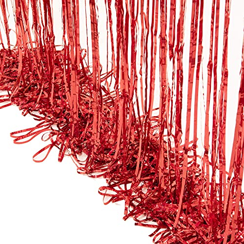 Red Streamers Party Backdrop (2 Count)