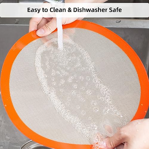 Round Silicone Baking Mats for 12 Inch Pizza Pan