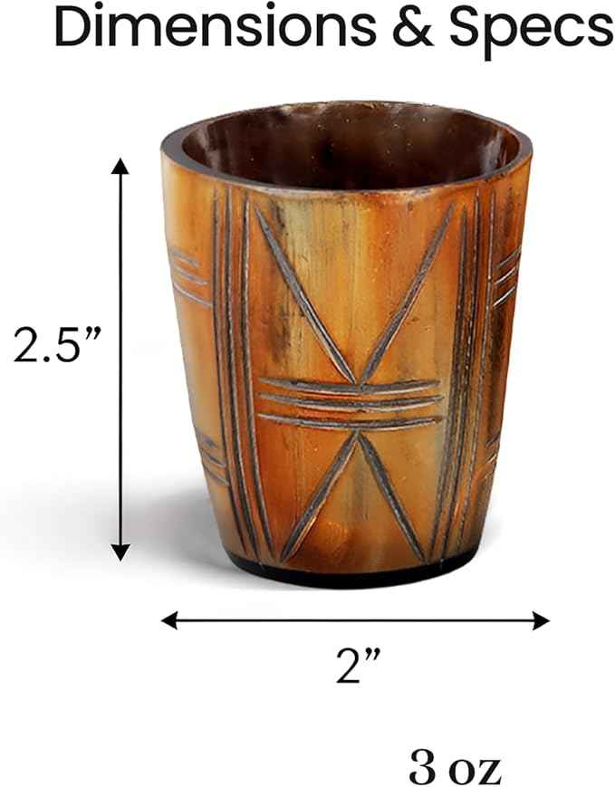 Handicrafts Home Viking Horn Shot Glasses Set of 12, Rustic Viking Drinkware Whiskey Shot Cups, Medieval Decor Gift Set for Groomsmen, Birthday Gifts for Men, Gifts for Dad, Room Decor for Men