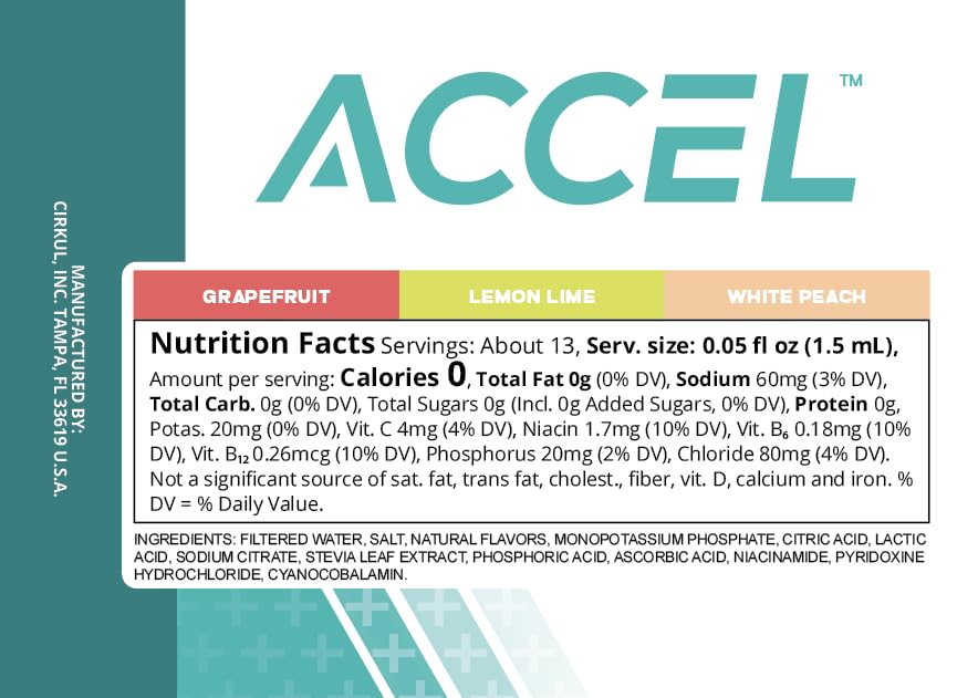 Accel 6 Pack. No Sugar (6 Count)