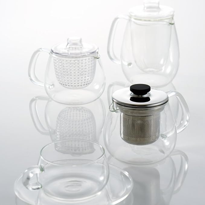 KINTO 22910 UNITEA Teapot, 24.0 fl oz (680 ml), Plastic, Dishwasher Safe, Heat-resistant Glass