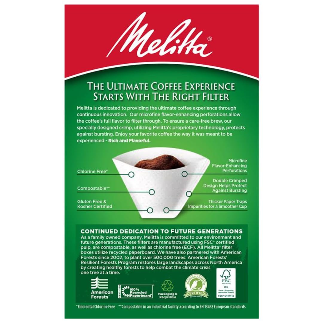 4 White Cone Coffee Filters (600 Count)