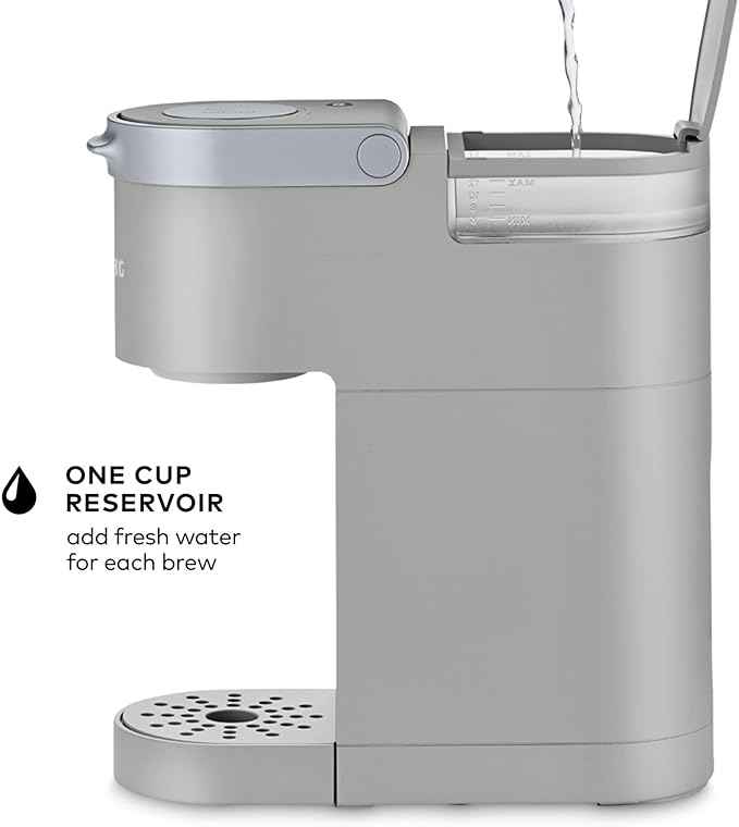 Keurig K-Mini Single Serve K-Cup Pod Coffee Maker, 6 to 12oz Brew size, with Cord Storage, Perfect for Small Spaces, Studio Gray