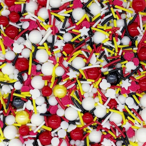 Mouse Themed Sprinkles Mixed Style Edible Cake Decorations Cupcake Toppers Cookie Perfect for Cakes