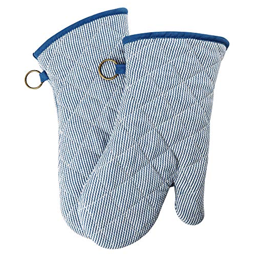 Yarn Dyed Oven Mitts 1 Pair