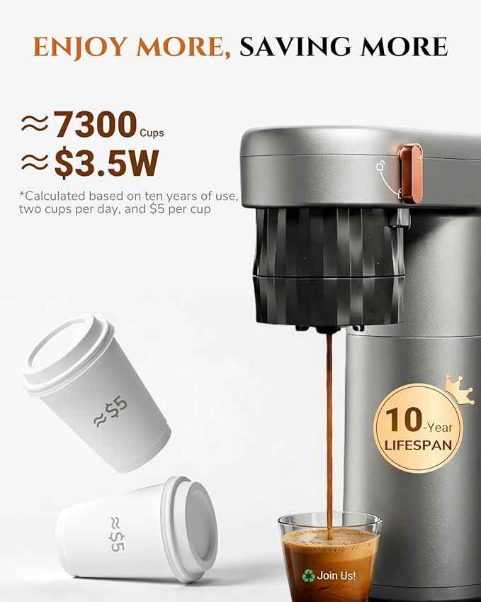 C1 Compact Mini Espresso Machine with Ground Coffee, Rechargeable Portable Espresso Maker, Electric Small Espresso Machine for Travel RV Car Camping Hiking Office Home Use Coffee Maker with Rich Crema