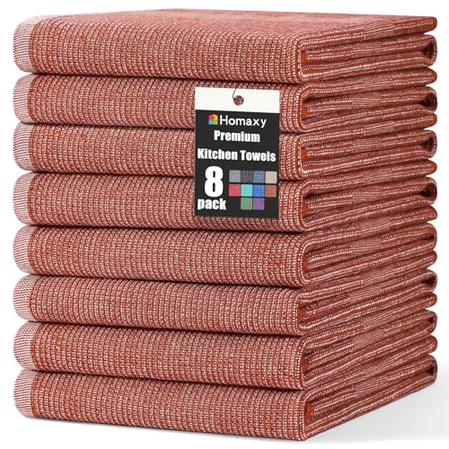 380 GSM Cotton Premium Kitchen Towels 8 Pack (8 Count)