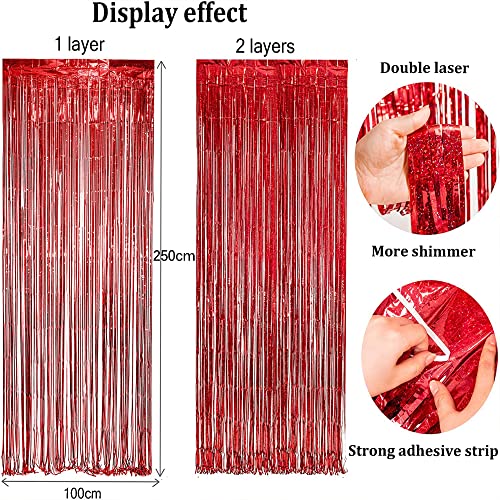 Foil Fringe Curtains (2 Count)