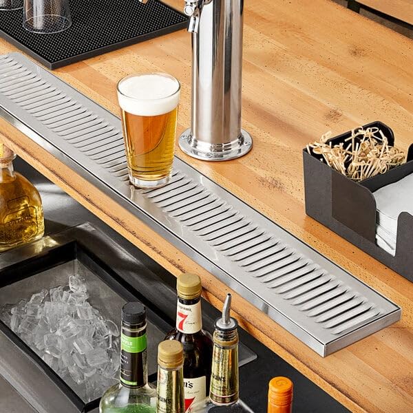 24 Inch Drip Tray for Bar Taps and Beverage Dispensers