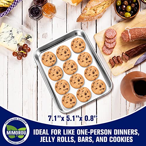 12 Pcs Baking Sheet Stainless Steel Cookie Pans (12 Count)