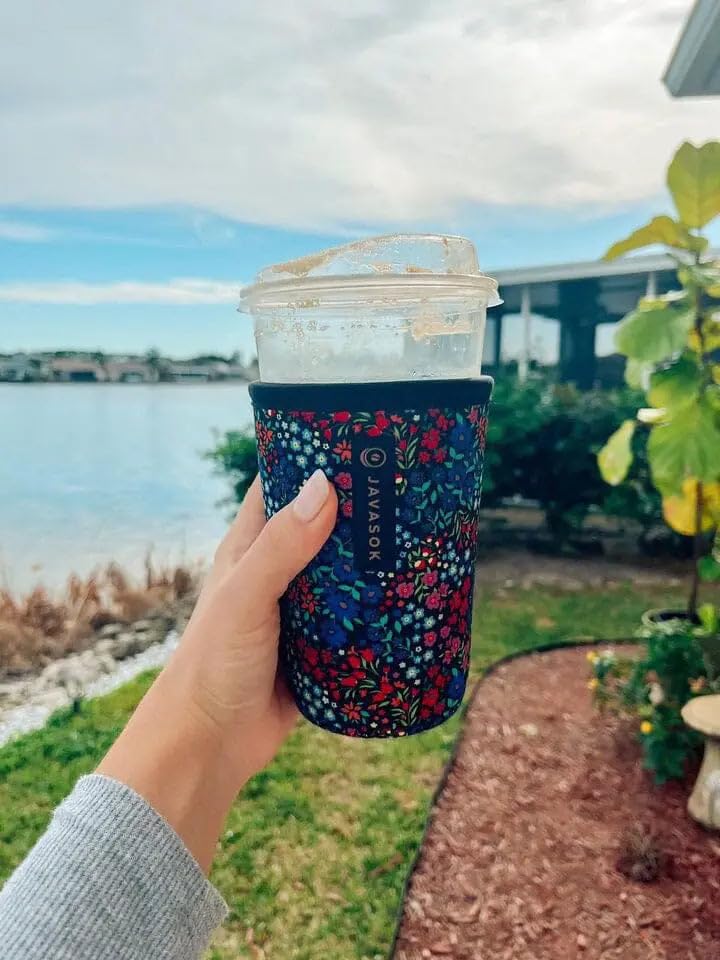JavaSok Iced Coffee & Cold Soda Insulated Neoprene Cup Sleeve