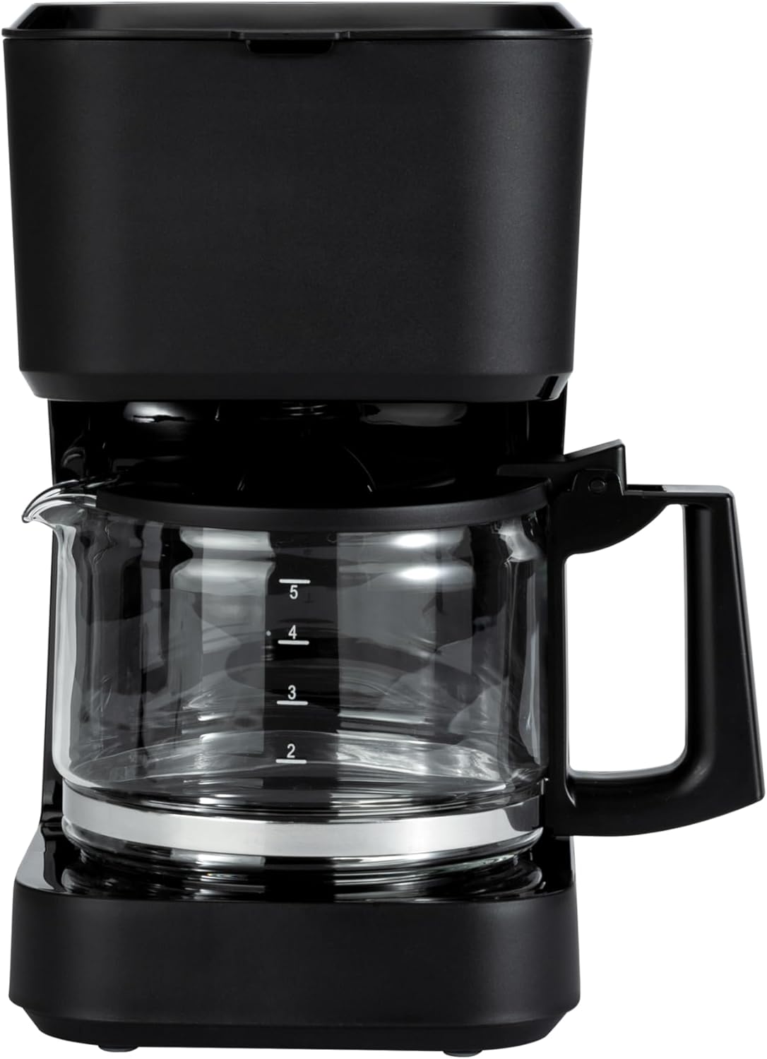Amazon Basics 5 Cup Drip Coffee Maker, Coffee Machine with Glass Coffee Pot (0.8 Qt), Auto Shut-off, Auto Pause, Removable Filter Basket, Matte Black - Blissbrew