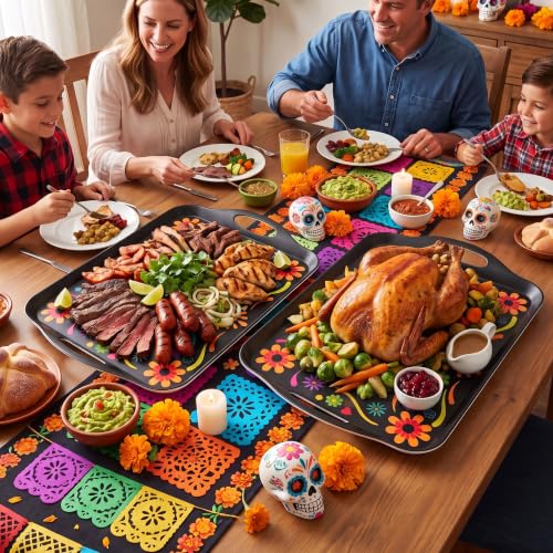 2 Pack Dia de Los Muertos Serving Trays (2 Count)
