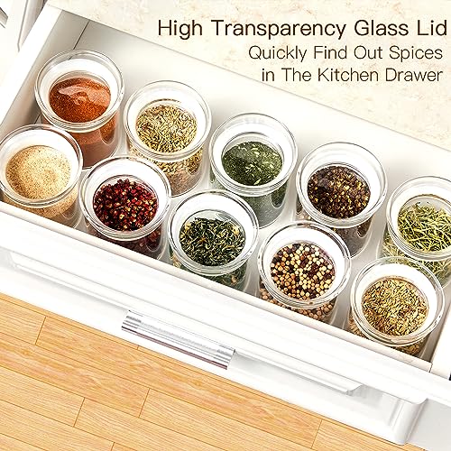 10oz Glass Jars with Airtight Lid (4 Count)