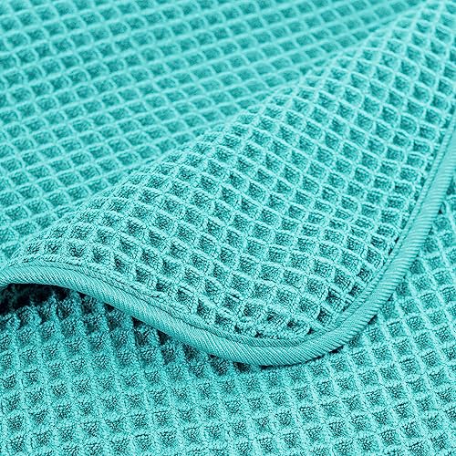 430 GSM Poly Blend Microfiber Quick Dry Waffle Bath Towel (4 Count)