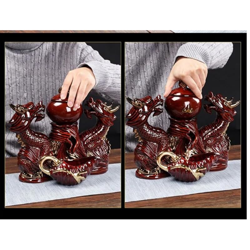 Teacup Set Automatic Tea Bone China Teapot and Cup Travel Teaset for Holiday Gifts
