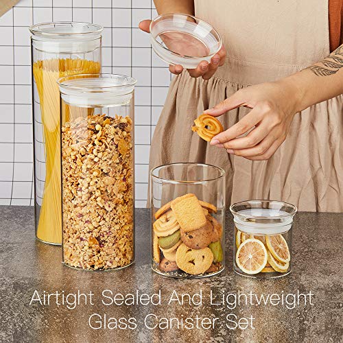 27oz Glass Jars with Airtight Lid Set of 2 (2 Count)