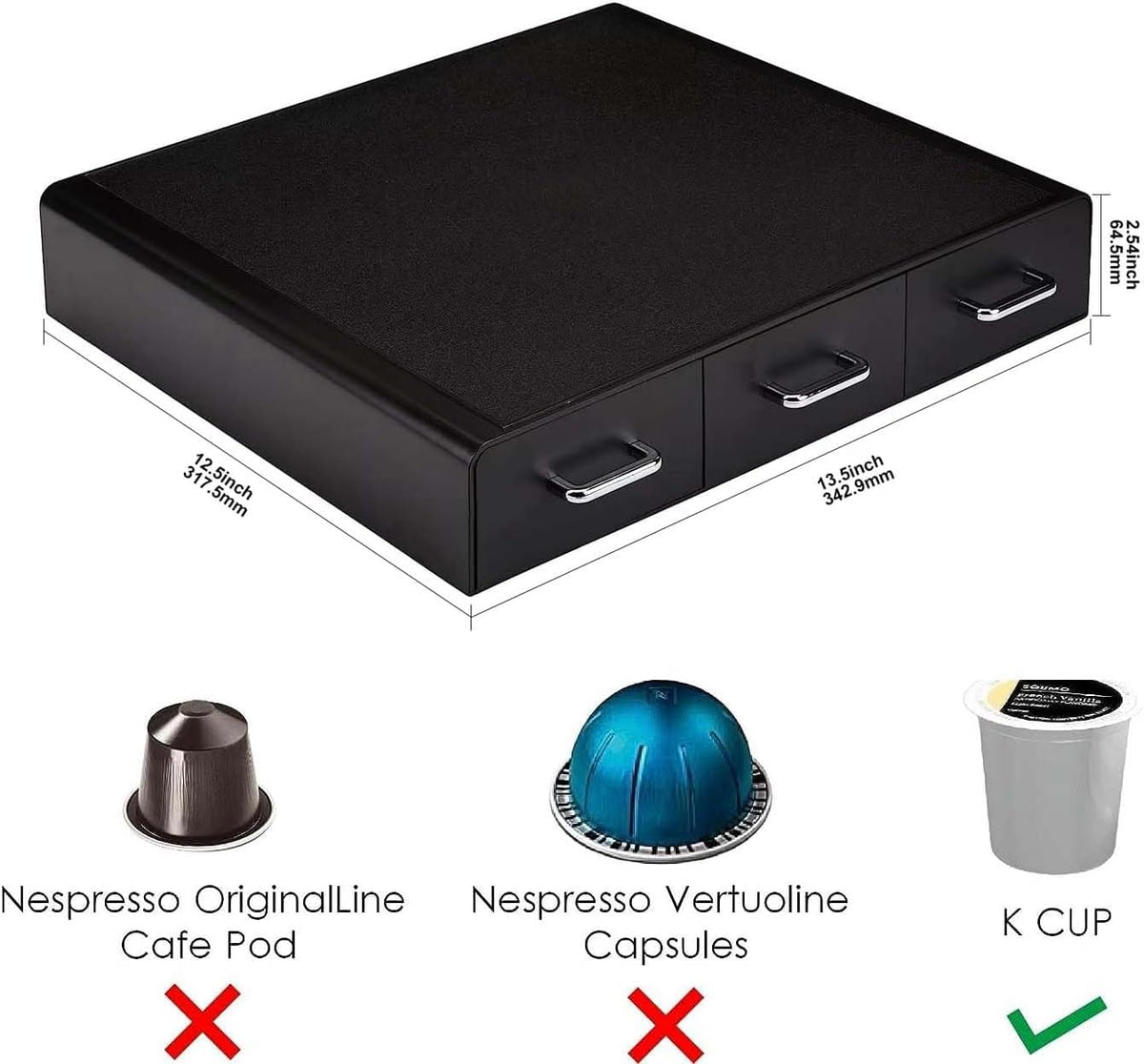 K Cup Compatible Coffee Pod Storage Drawer