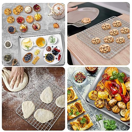 16 + 12.5 + 10.4 + 9 Inch Baking Sheet & Rack