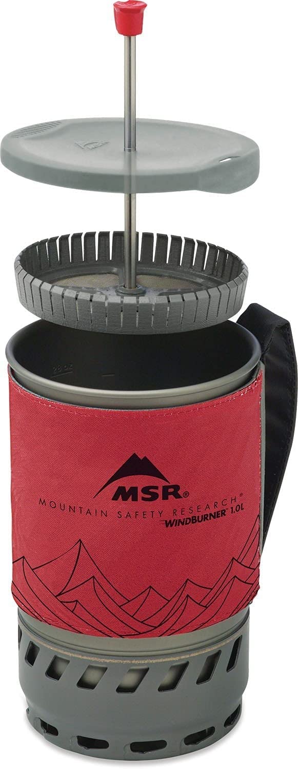 Coffee press kit with stainless steel strainer disc