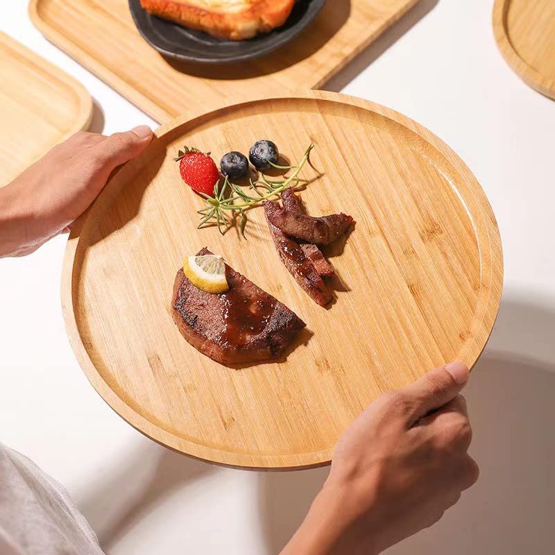 Round Bamboo Tray