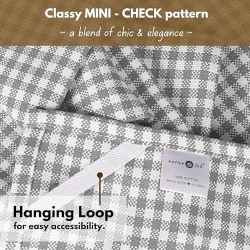 4 Pack Gingham Plaid Kitchen Towels 16"x26"