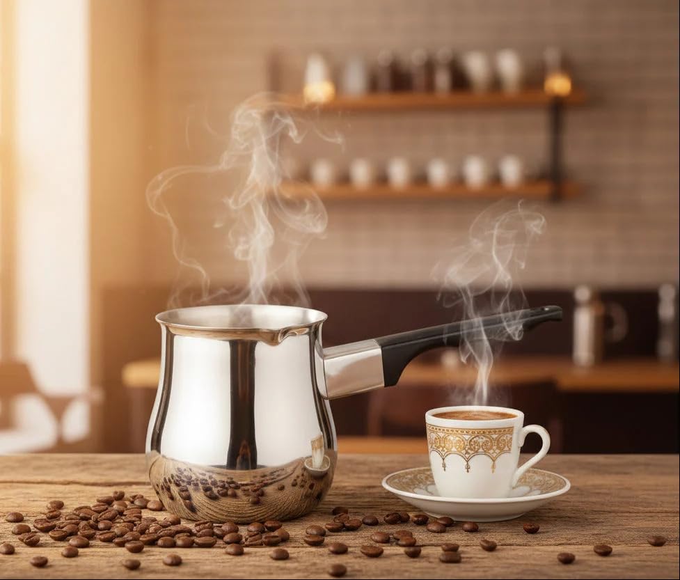 13 Ounce Turkish Cezve Coffee Pot