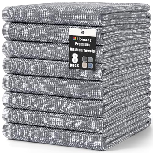 380 GSM Cotton Premium Kitchen Towels 8 Pack (8 Count)
