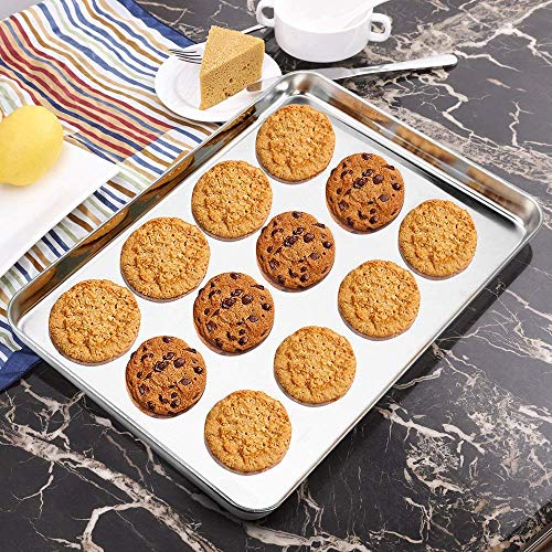Baking Sheet with Rack Set [2 Sheets + 2 Racks]