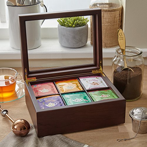 Tea Box Luxury Wooden Tea Bag Organizer from The Apace Premier Collection