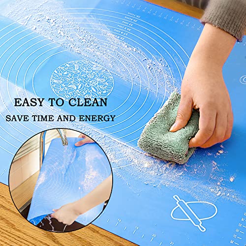Silicone Baking Mat for Pastry Rolling Dough with Measurements