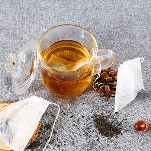 200 Pcs Disposable Tea Bags for Loose Leaf Tea (200 Count)