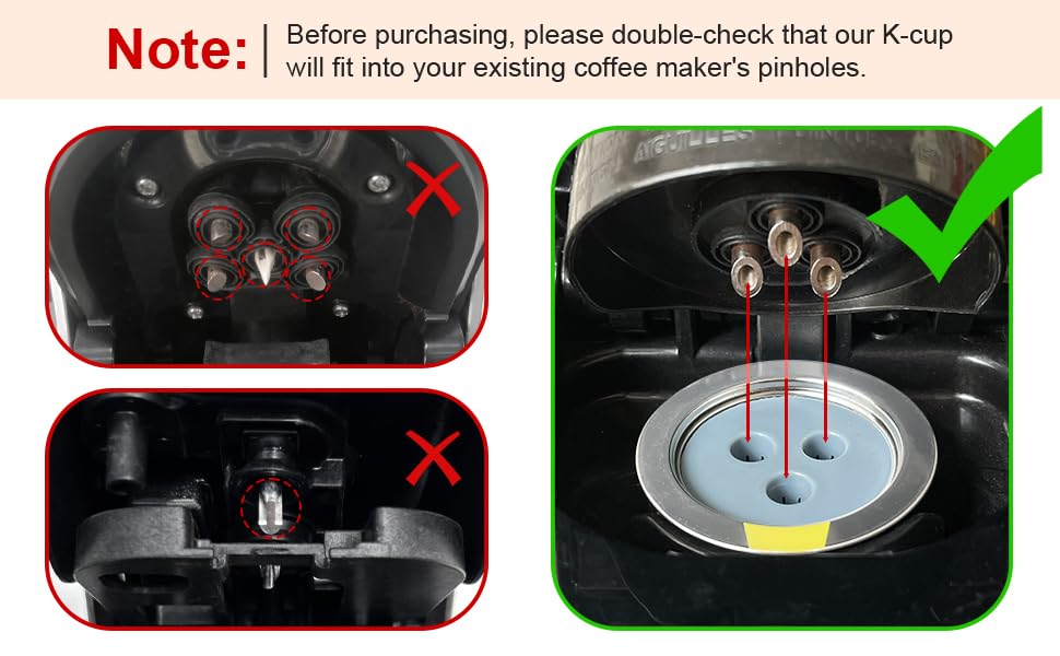 Stainless Steel Reusable K Cups Compatible for Ninja Coffee Maker (6 Count)
