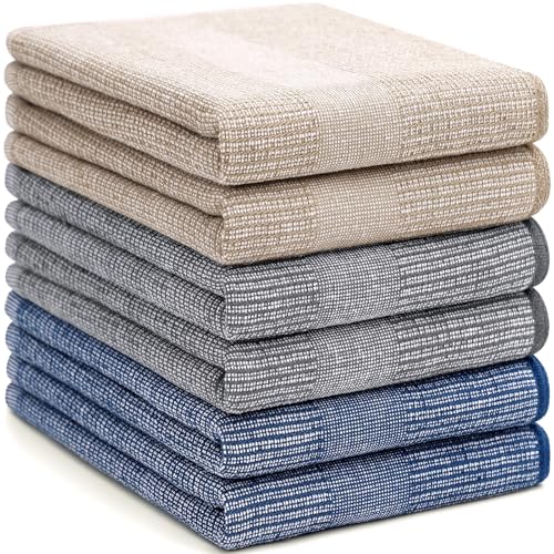 380 GSM Cotton Premium Kitchen Towels 6 Pack (6 Count)