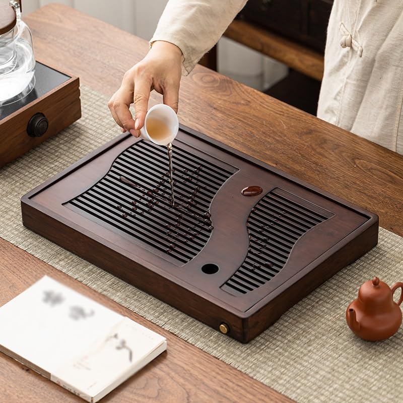 Tea Set Tea Tray Drainage Tray Kung Fu Tea Set Small Tea Table Home Office Water Storage Tea Sea Dry Tea Sea Chinese Tea Set