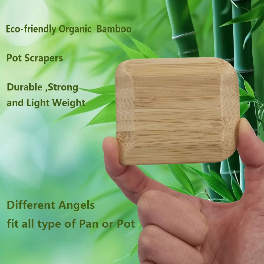 Bamboo Pan & Pot Scraper Tool (6 Count)