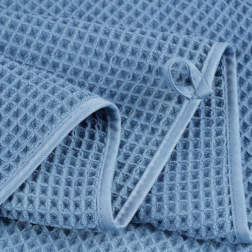 430 GSM Poly Blend Microfiber Quick Dry Waffle Bath Towel (4 Count)