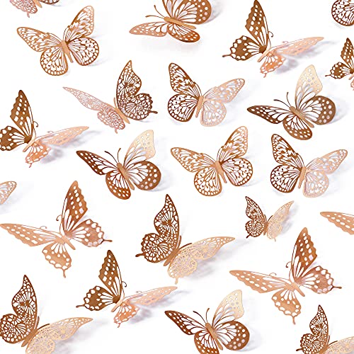 3D Butterfly Wall Decor (48 Count)