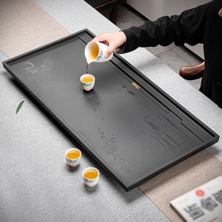 Tea Set Porcelain Stone Tea Tray Home Simple Large Tea Tray