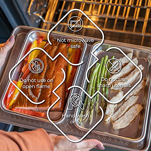 Toaster Oven Pan Nonstick Aluminum Small Tray Set of 2 (2 Count)