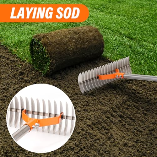 62" Adjustable Thatch Rake