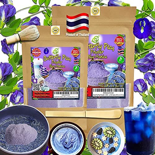 Blue Matcha Butterfly Pea Powder 8 Oz (8 Ounce)