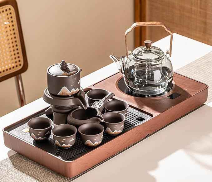 Fully Automatic Tea Tray Set, Electric Kettle and Brewing Station-suit11