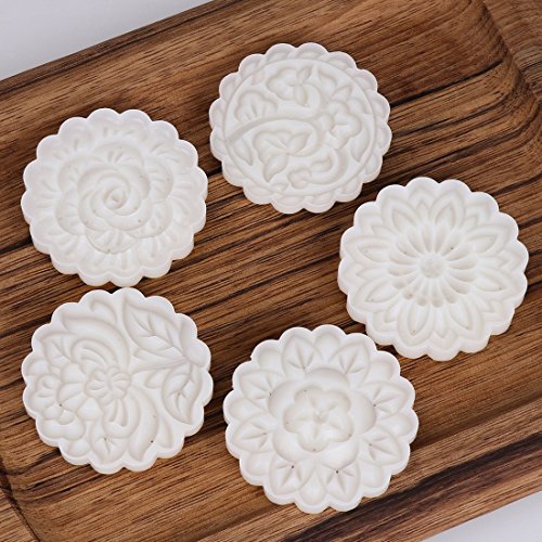 Cookie Stamp Mooncake Mold Set (5 Count)