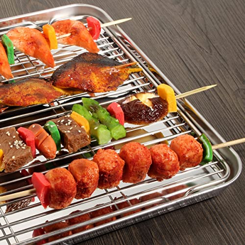 Baking Sheet & Rack Set [2 Sheets + 2 Racks]