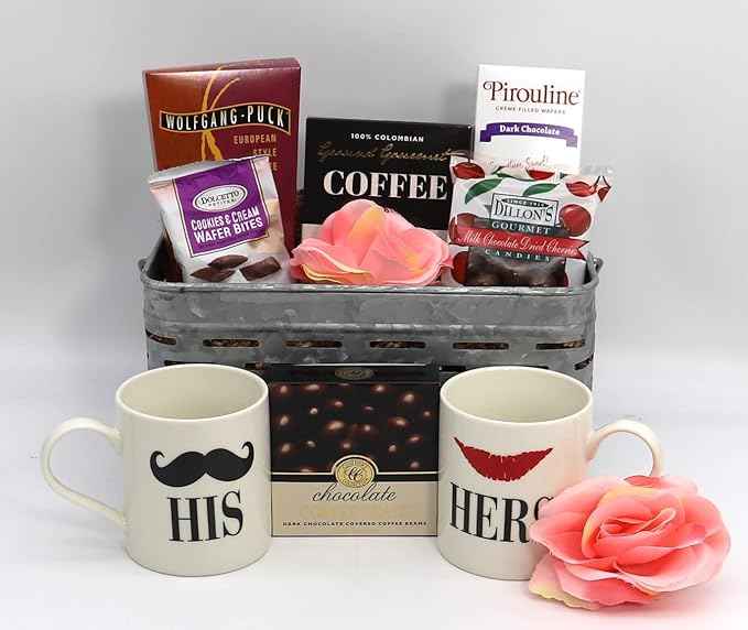 Gift Basket Village: Cherished Memories - Mugs, Gourmet Coffee, Chocolate Fruit & More