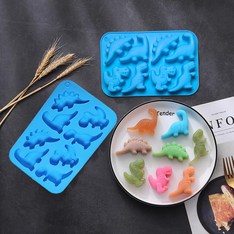 Dinosaur Silicone Gummy Candy Molds (16 Count)
