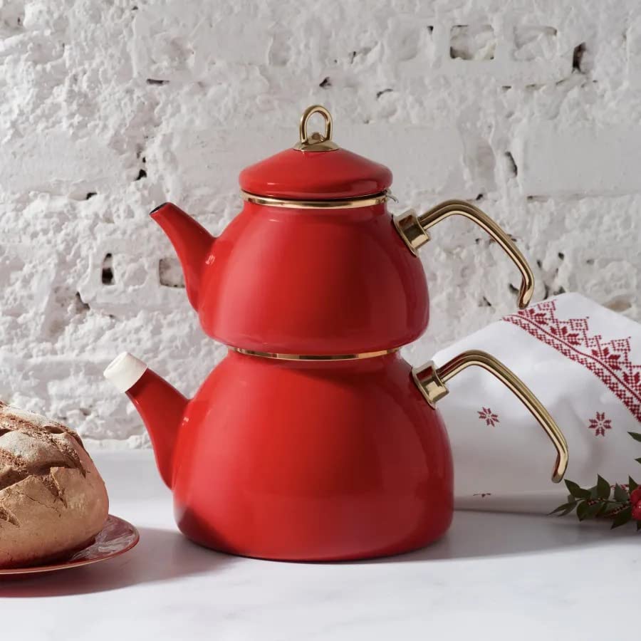 Retro Turkish Teapot for Stovetop